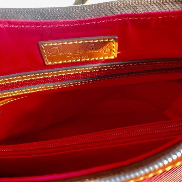 Dooney & Bourke Red Canvas Hobo Shoulder Bag - Picture 5 of 15